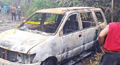 Pemilik Mobil Panther yang Hangus Terbakar Ditemukan tak Bernyawa di Tapung Hulu